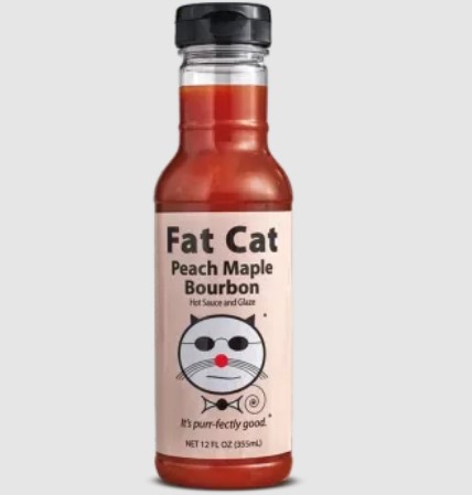 Fat Cat Peach Maple Bourbon Hot Sauce And Glaze